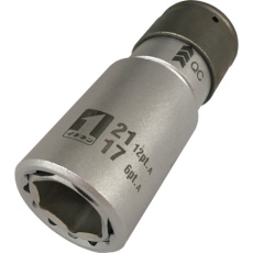 【19821】MUSTTOOL QCソケット ダブル 17×21 6/12角 IM―4W1721O―612K