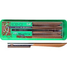 【00-744】貝印刃物 LGA-10B1 長柄ゴールドアルファ(SM)10本入り