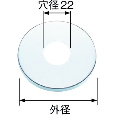 【R501-13X5X65】SANEI 幅広給水座金