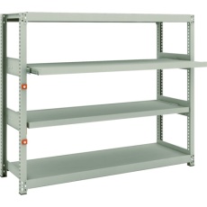 【M2-4542M2】TRUSCO スチールラック M2型軽中量棚 1460X450XH1200 4段うちスライド2段 単体