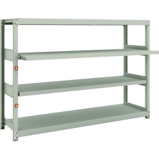 【M2-4642M2】TRUSCO スチールラック M2型軽中量棚 1760X450XH1200 4段うちスライド2段 単体