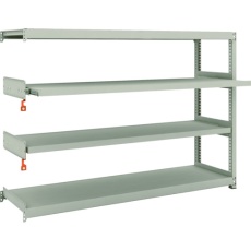 【M2-4642M2B】TRUSCO スチールラック M2型軽中量棚 1760X450XH1200 4段うちスライド2段 連結