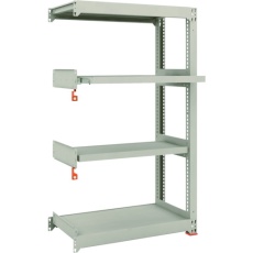 【M3-5352M2B】TRUSCO スチールラック M3型中量棚 900×471×H1500 4段うちスライド2段 連結