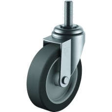 【ET-50EL-M12-35】ユーエイ ねじ込み式 自在 キャスター エラストマー 車輪径50mm Eタイプ ET型 ネジ寸法M12×35ピッチ1.75