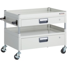 【PEW-671H1VZ-W】TRUSCO ツールワゴン フェニックスワゴン 省音 750X500XH600 引出付 3方棚板付 ホワイト