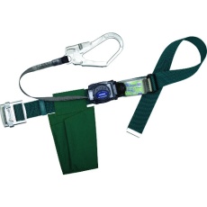 【TB-RN-590-BG-M-BP】TSUYORON 胴ベルト型墜落制止用器具(巻取タイプ)ロック機構なし リトラ 青緑 Mサイズ 幅50MM×長さ1200MM
