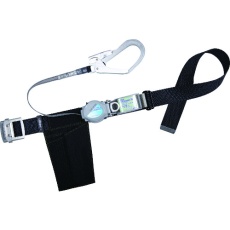 【TB-TRL-593-BLK-L-BP】TSUYORON 胴ベルト型墜落制止用器具(巻取タイプ)ロック機構付き 2WAYリトライト 黒 Lサイズ 幅50MM×長さ1400MM