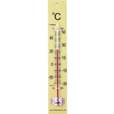 【1510-00】佐藤 板付温度計(フック箱)-30～50℃ ()