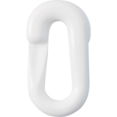 【284151】緑十字 プラスチックチェーン用ジョイント 白 PJ-8W 28×53.5(線径8Φ) 2個組