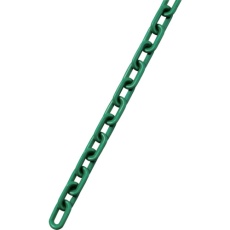 【284081】緑十字 プラスチックチェーン 緑 PT-820G 長さ20m(線径8mmΦ) ポリエチレン