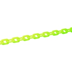 【284018】緑十字 プラスチックチェーン 蛍光緑 PT-630KG 長さ30m 線径6mmΦ ポリエチレン