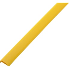 【246103】緑十字 コーナー用ガードパッド(簡易設置タイプ) 黄 GPS-HY 50×10×1000mm 両面テープ4枚付き