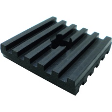 【BGH-01】WAKI 防振ゴム穴あき 10x50x50MM