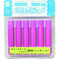 【DCC-6-R】ダストレス チョーク6本入 赤