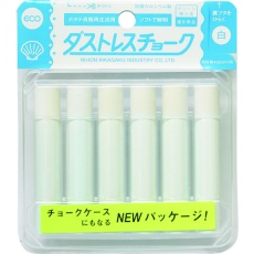 【DCC-6-W】ダストレス チョーク6本入 白