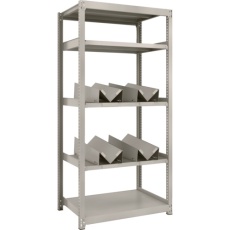 【M2-6365-KU4】TRUSCO スチールラック M2型軽中量棚 860X600XH1800 缶受X4付