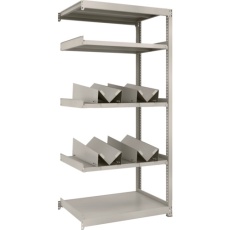 【M2-6365-KU4B】TRUSCO スチールラック M2型軽中量棚 860X600XH1800 缶受X4付 連結