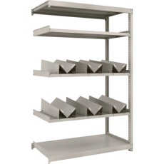 【M2-6465-KU6B】TRUSCO スチールラック M2型軽中量棚 1160X600XH1800 缶受X6付 連結