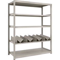 【M2-6565-KU4】TRUSCO スチールラック M2型軽中量棚 1460X600XH1800 缶受X4付