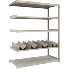 【M2-6565-KU4B】TRUSCO スチールラック M2型軽中量棚 1460X600XH1800 缶受X4付 連結