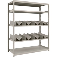 【M2-6565-KU8】TRUSCO スチールラック M2型軽中量棚 1460X600XH1800 缶受X8付