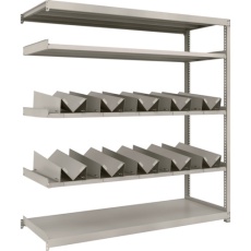 【M2-6665-KU10B】TRUSCO スチールラック M2型軽中量棚 1760X600XH1800 缶受X10付 連結