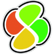 【893-D】つくし 保護帽用ステッカー (高齢者)四葉マーク
