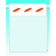【SK-901A】つくし 透明ポケット付つるしん坊 片面タイプ(横から差込み