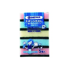 【N110J】JTX 365358)スポンジタワシ5個入