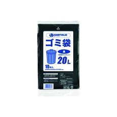 【N210J-20】JTX 861309)ゴミ袋LDD 黒 20L10枚