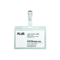 【CT-605Y】PLUS 84791)ネームタッグ 横型