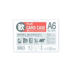 【PC-306R】PLUS 34435)再生カードケース ソフト A6
