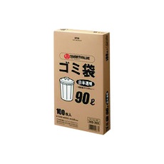 【N115J-90】JTX 365369)ゴミ袋LDD白半透明90L100枚 N115J90