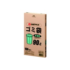 【N045J-90】JTX 354172)ゴミ袋 HD半透明 90L100枚 N045J90