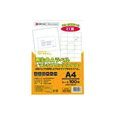 【A227J】JTX 861238)再生OAラベル 21面 冊100枚