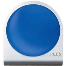 【80561】PLUS )カラーマグネットクリップ 大 ブルー