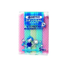 【N111J】JTX 365359)スポンジタワシ ネットタイプ5個入