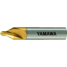【AUCES-2X60X6】ヤマワ コーティング強ねじれ溝A形60° 片刃センタ穴ドリル AUCES 2X60°X6