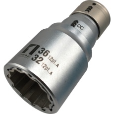 【19827】MUSTTOOL QCソケット ダブル 32×36 12角 IM-4W3236O-12K