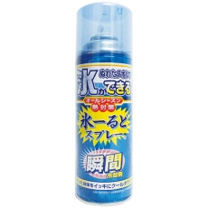 【375641】緑十字 熱中症予防対策商品 瞬間冷却剤 氷～るどスプレー 420ml