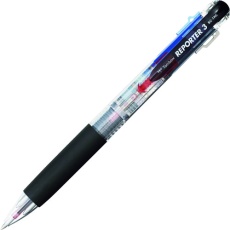 【BC-TRC20】Tombow 3色ボールペン リポーター3 透明