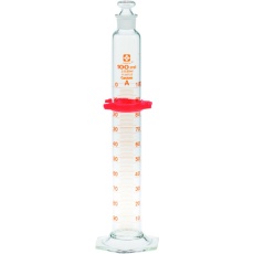【026580-100】SIBATA 有栓メスシリンダー カスタムA 100mL