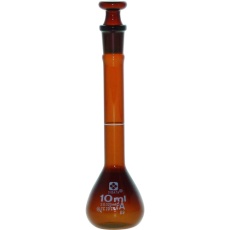 【020070-10】SIBATA メスフラスコ スーパーグレード 茶褐色 10mL