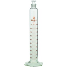 【026580-200】SIBATA 有栓メスシリンダー カスタムA 200mL