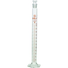 【026580-25】SIBATA 有栓メスシリンダー カスタムA 25mL