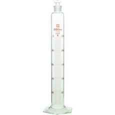 【026580-250】SIBATA 有栓メスシリンダー カスタムA 250mL