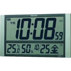 【ZS450S】SEIKO 電波時計 セイコーネクスタイム 銀色 230×400×27mm