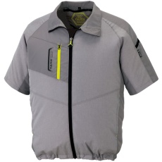 【AZ50198-104-L】空調服用半袖ジャケット(空調服TM) 杢グレー L