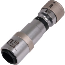 【19855】MUSTTOOL QCソケット ダブル 19/24 首振 6角 IM-4W1924IUN-6K