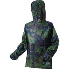 【NO1710-CAMO-M】喜多 スーパーライトレインウェア 超軽量 No1710 カモフラ M